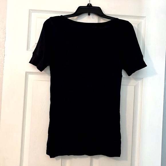 JUNIORS BASIC BLACK TOP : SIZE XL - Picture 2 of 2